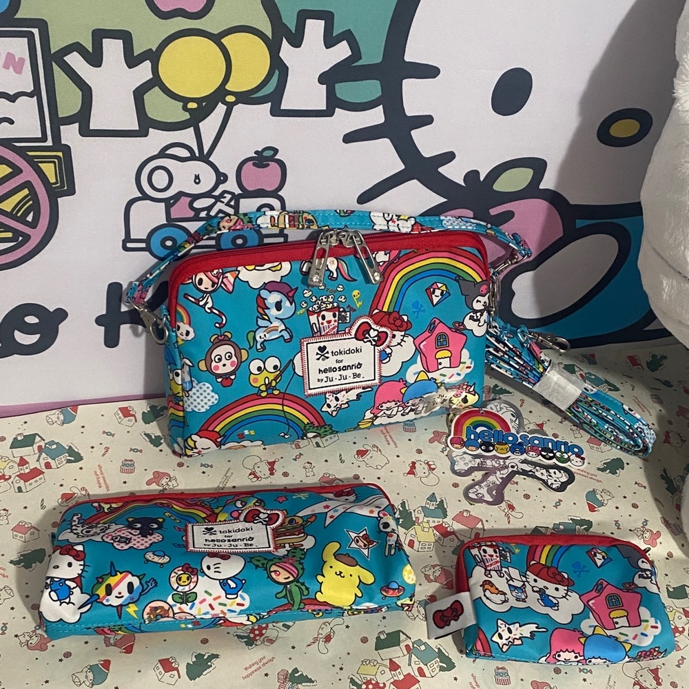 NEW Jujube Tokidoki x Hello Sanrio Be set Jujube pouches